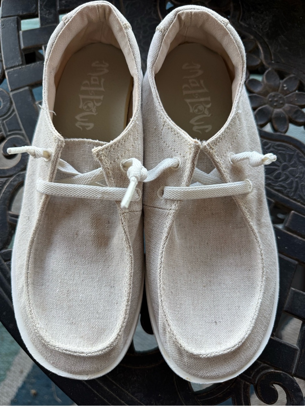 Target Kids Canvas Slip-On Sneakers in Natural Cream
